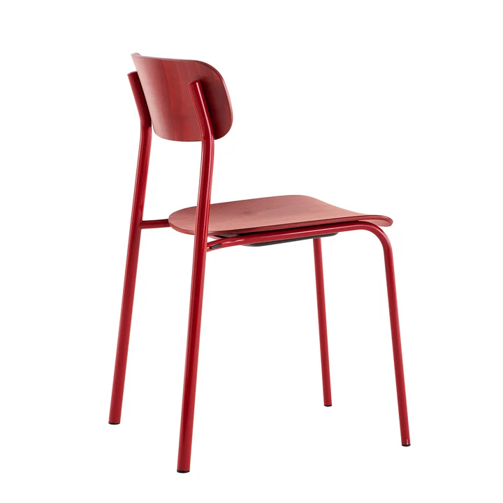 Thonet - S 243 Stuhl, Chrom / Eiche klar lackiert