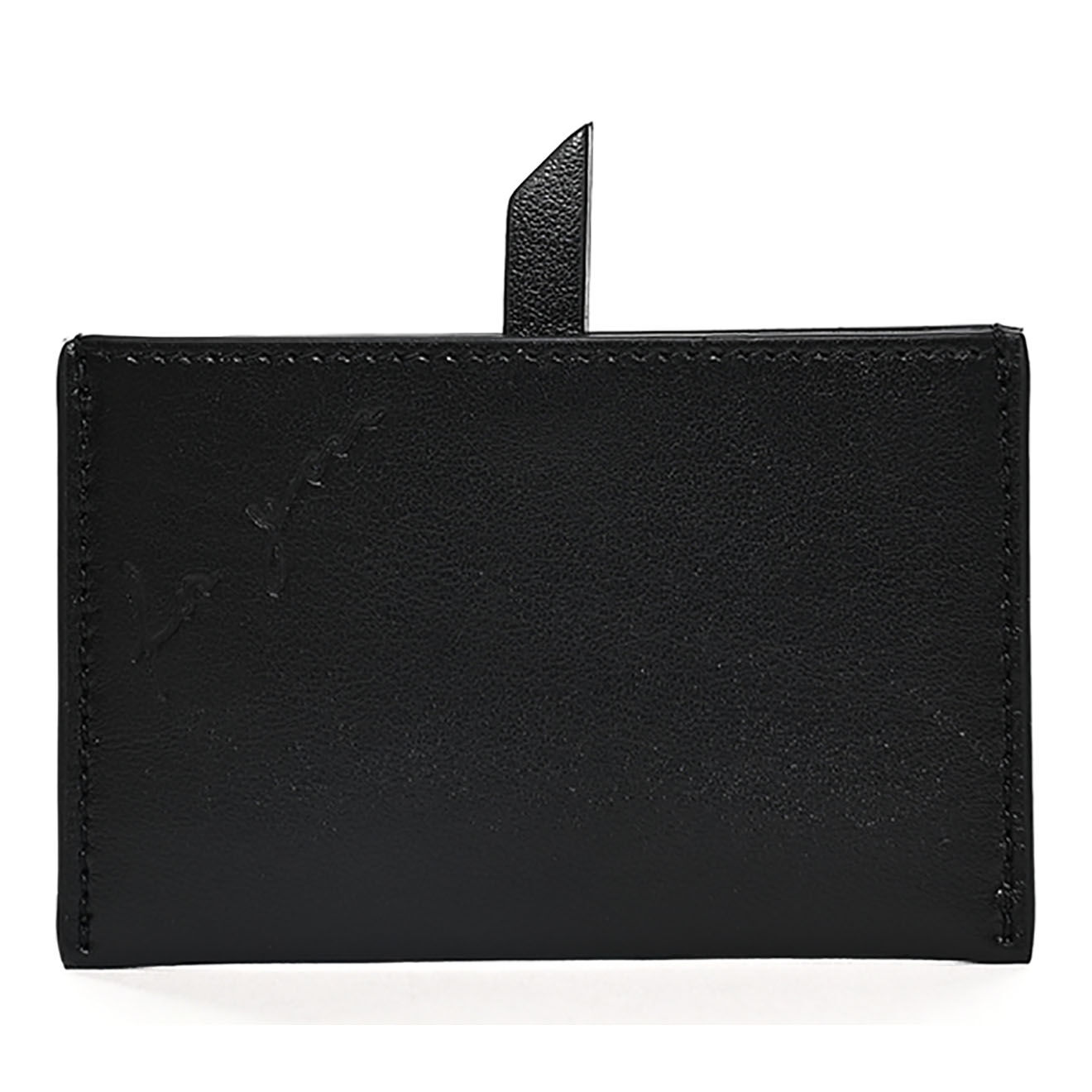 Saint Laurent Porte-cartes For You en Cuir noir - Neuf avec étiquette - 9.5x6 cm