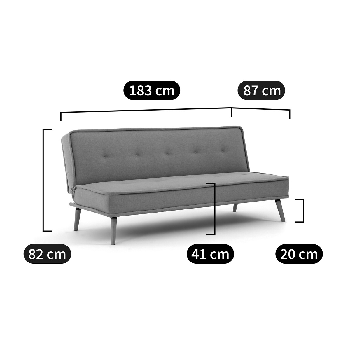LA REDOUTE INTERIEURS<br>Sofá cama, Juno