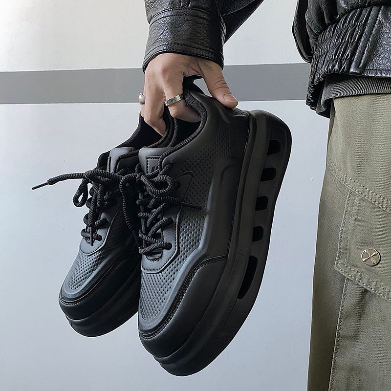 HANO - Applique veter-platform sneakers