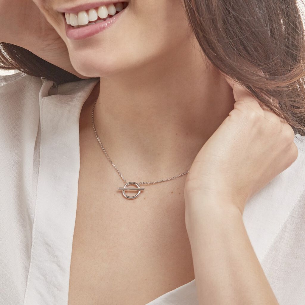 Collier Marie-capucine Argent Blanc