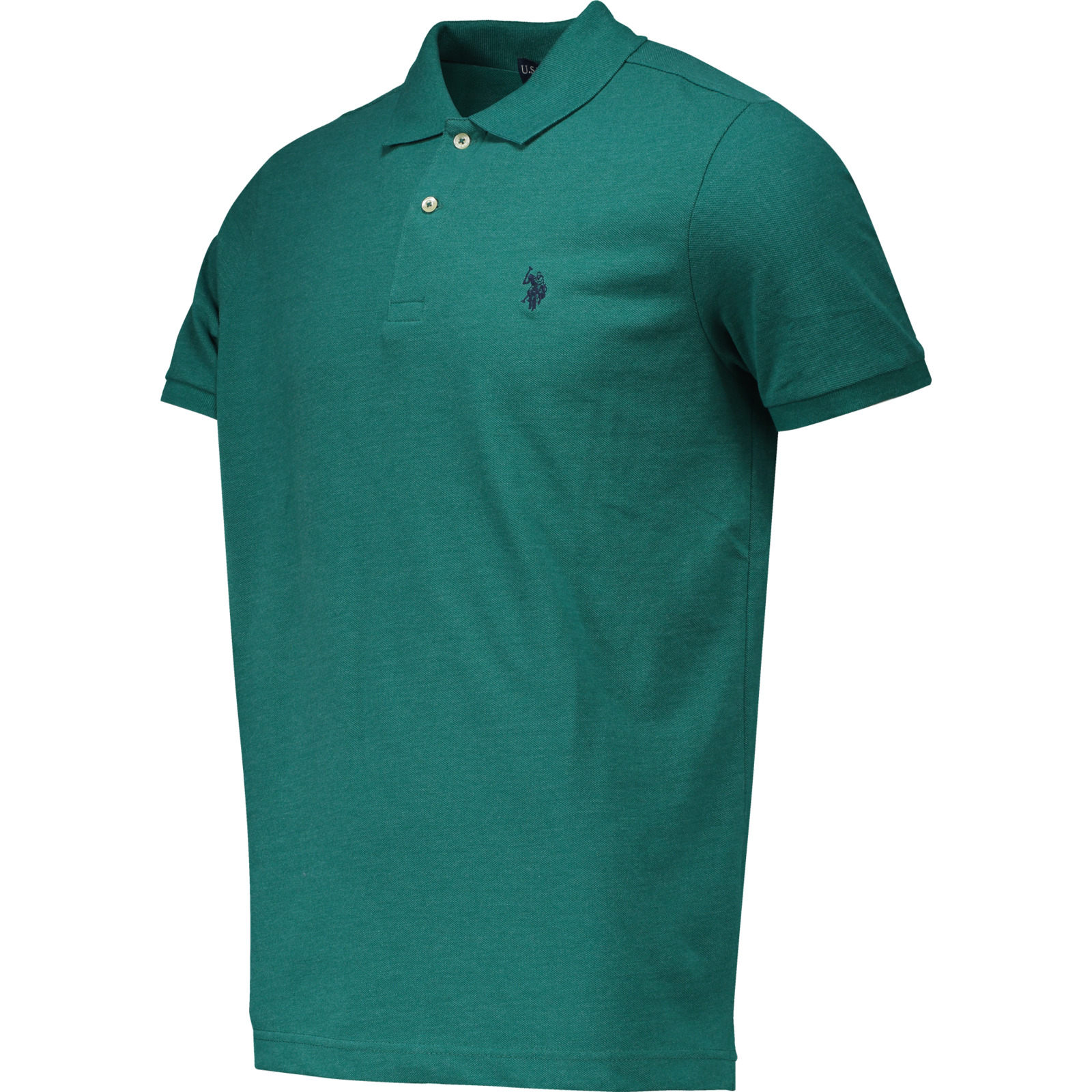 U.S. Polo Assn. Herren-Poloshirt uni Pique XXL, dunkelgrün