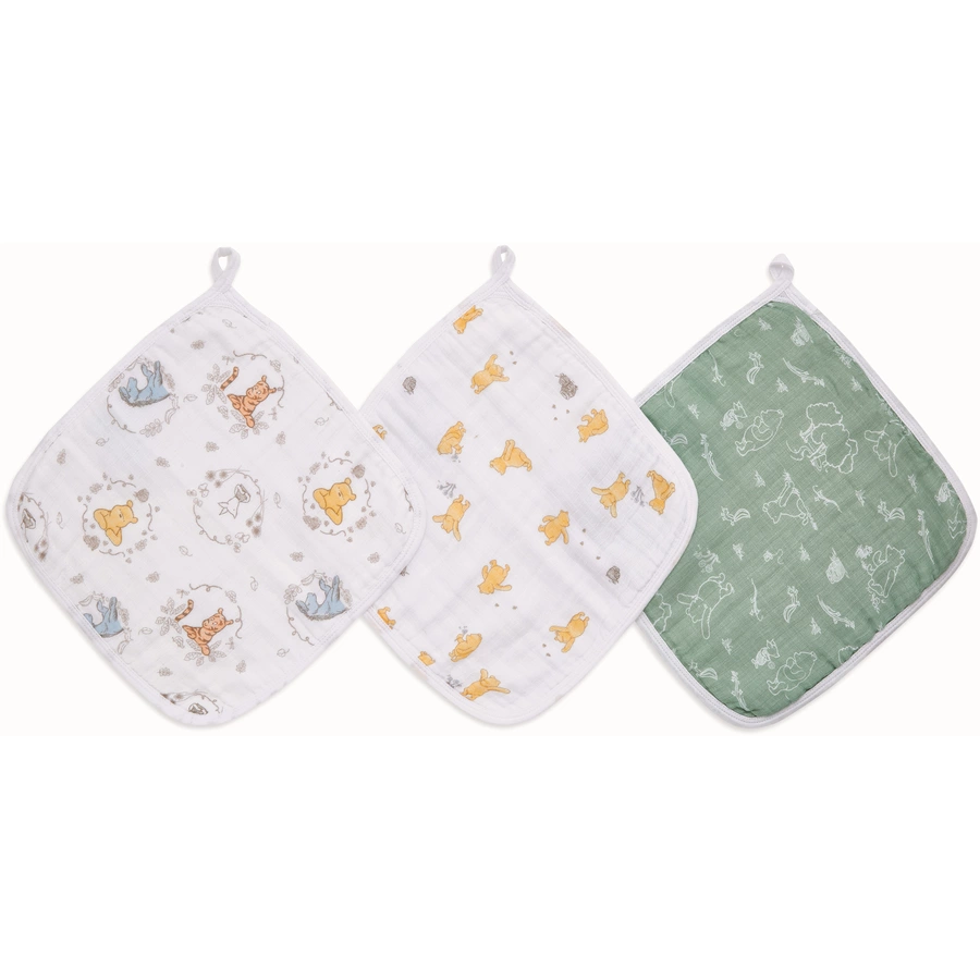 aden®  Waschlappen winnie + friends 3er Pack