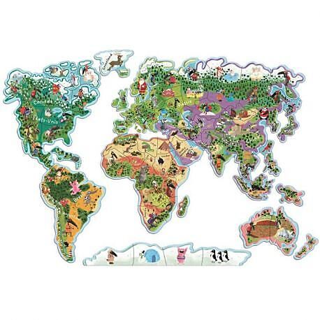 CARTOTHEQUE - MA CARTE DU MONDE MAGNETIQUE EN PUZZLE - LE MONDE