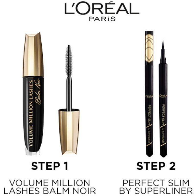 L'Oréal Paris Cosmetics Volume Million Lashes Balm Noir Mascara 8,9 ml - Black