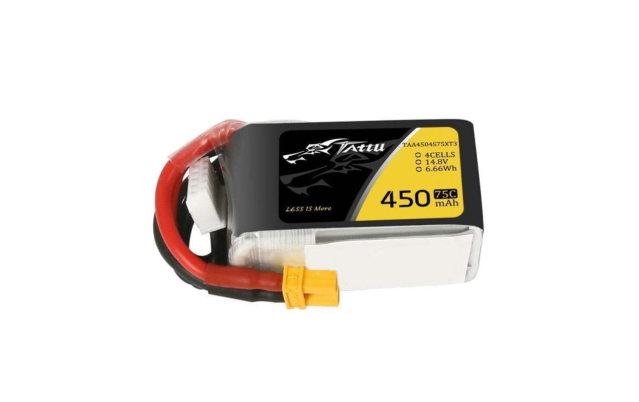RC-Akku LiPo 450 mAh 14.8 V 75CSoftcase 4S LiPo-Akku für Flugmodelle mit XT30 Stecker