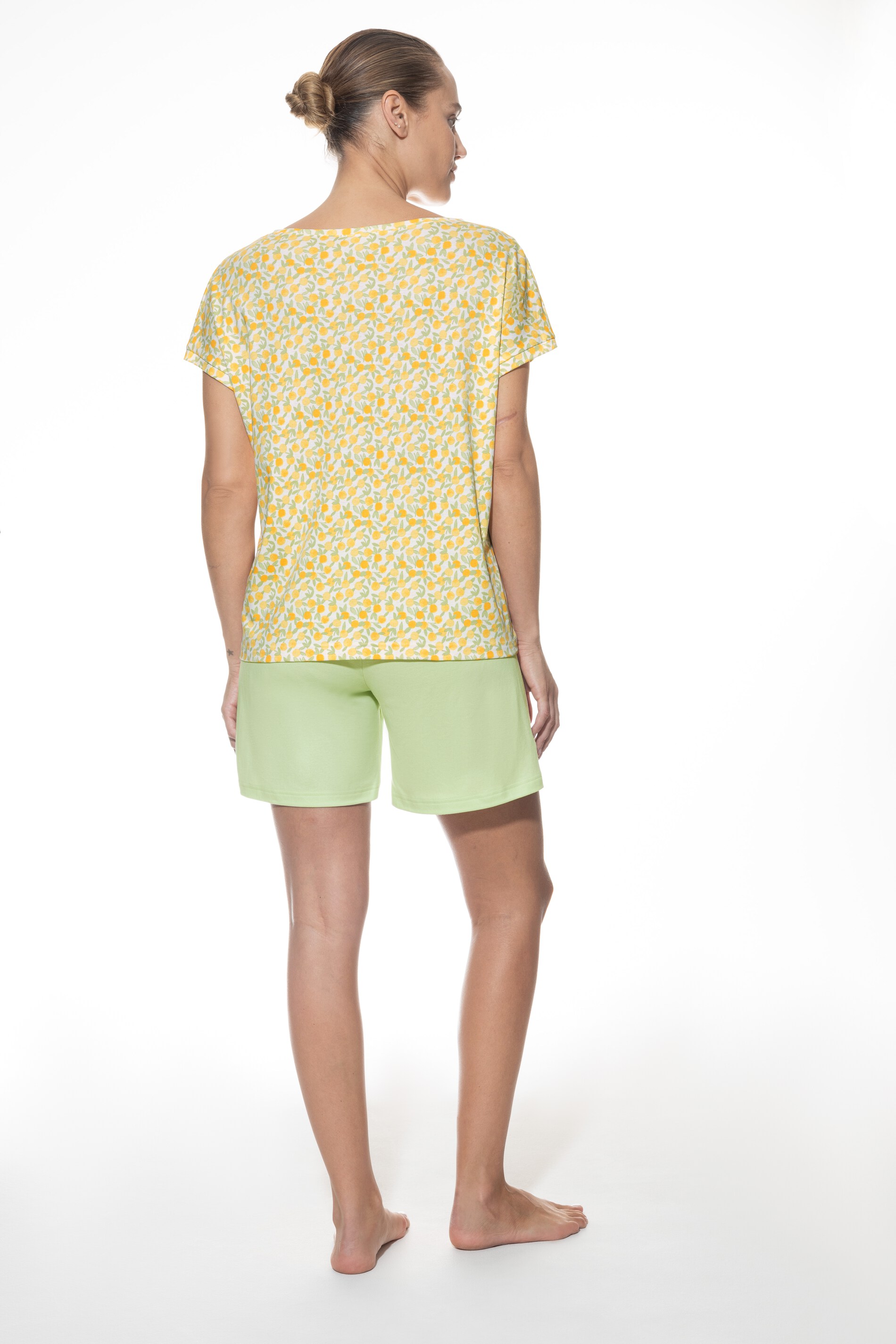 Kurzer Pyjama<br>Serie Lemon Dots