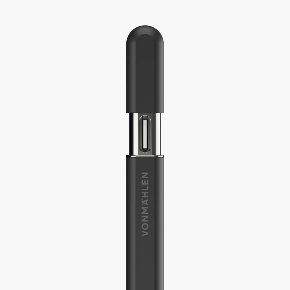 Smart Pencil Stylus mit Magnetbefestigung / Neigungssensitivität / Palm Rejection für Apple iPad (SMP00001) - Schwarz