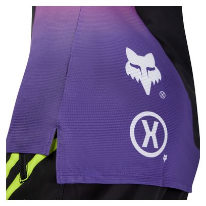 Maillot Manches Longues Fox Flexair Elevated Noir/Violet Femme