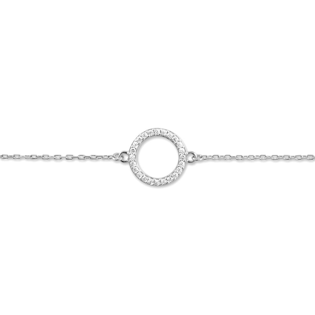 Bracelet Black Jack Argent Blanc Oxyde De Zirconium