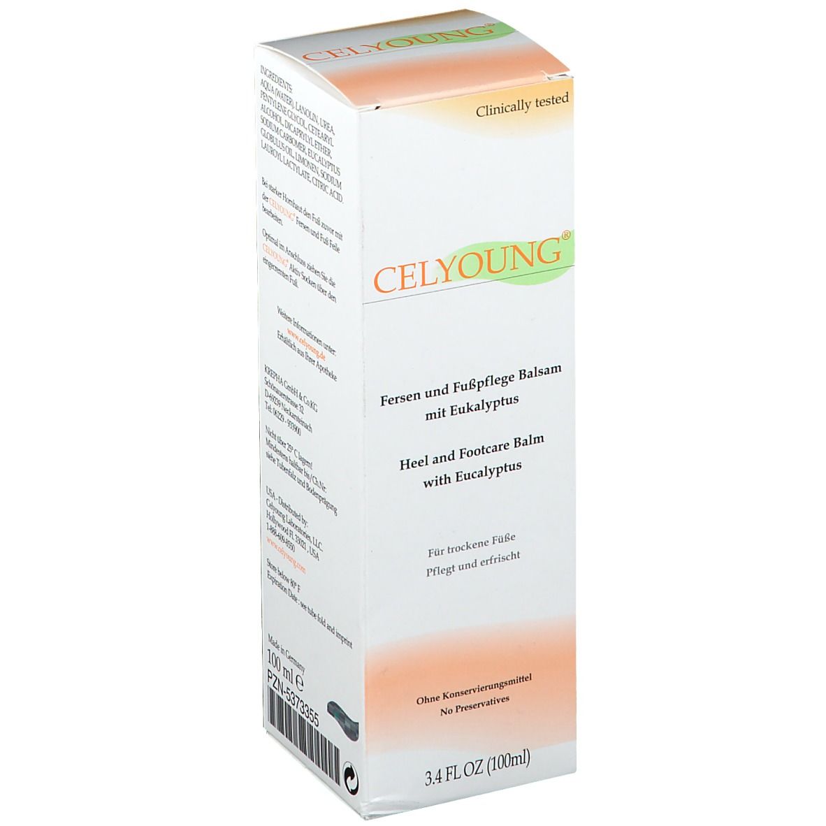 CELYOUNG® Fersen und Fußpflege Balsam mit Eukalyptus