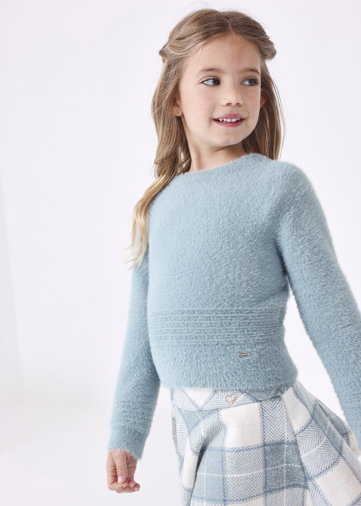 Suéter de pele para menina