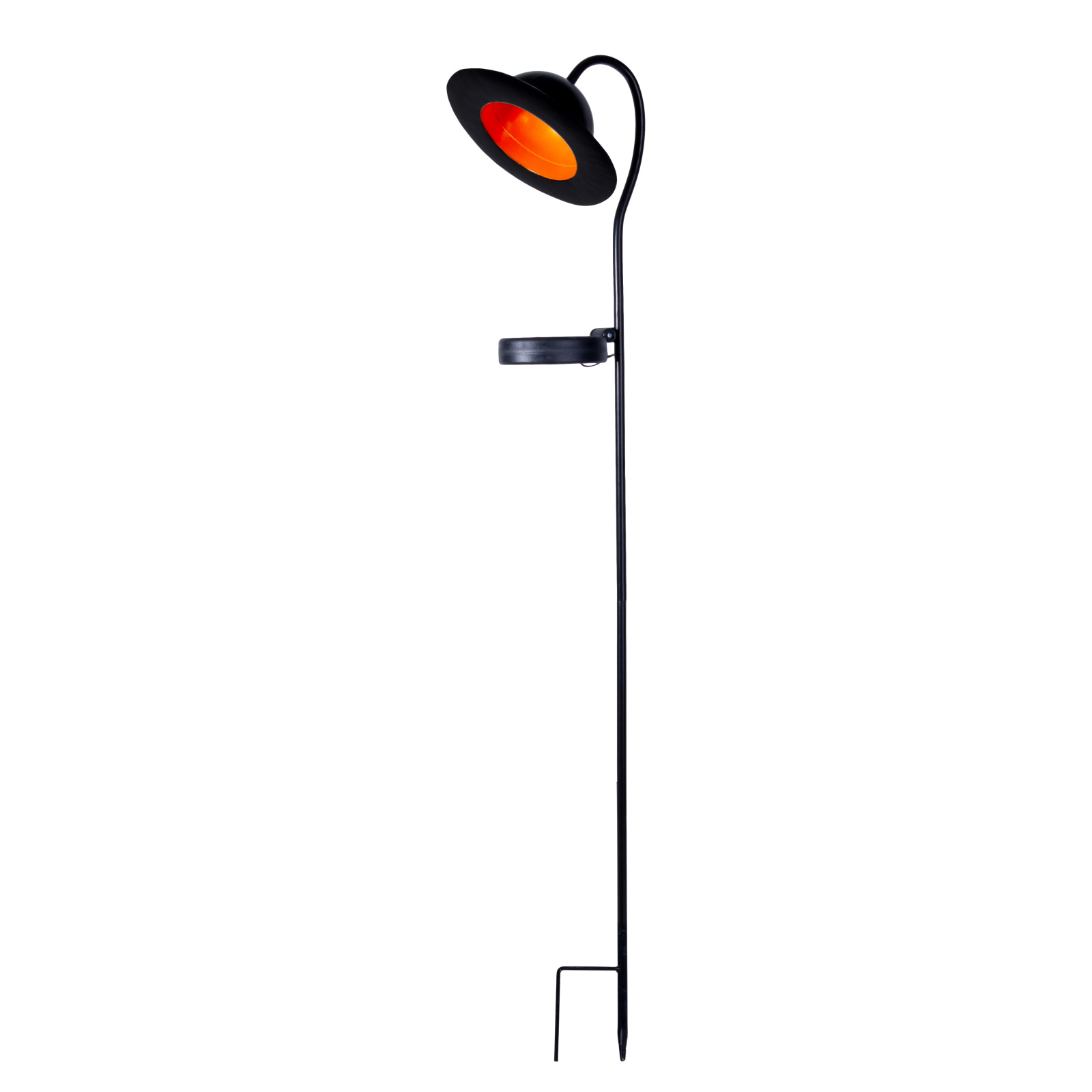 LED-Solarleuchte BOWLER - schwarz - mit Erdspieß