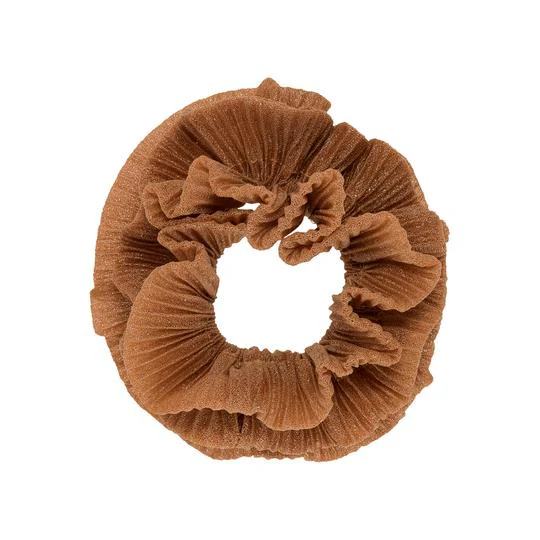 Pico  Flæse scrunchie - Cognac