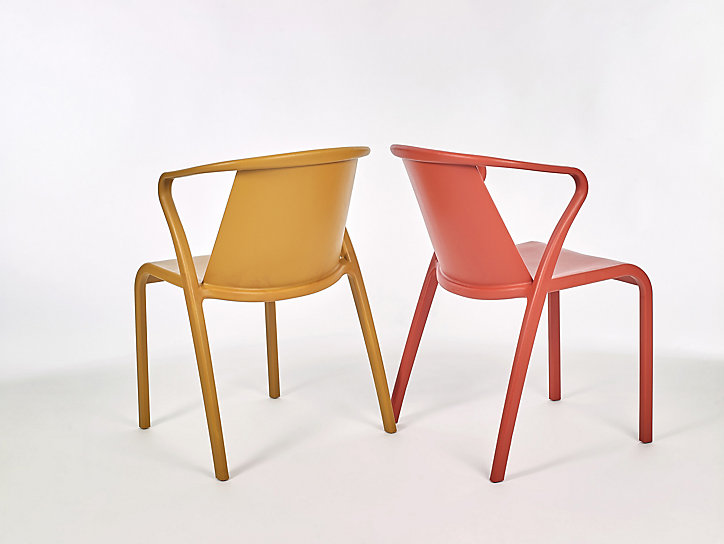 Fauteuil de jardin Fado polypropylène brique