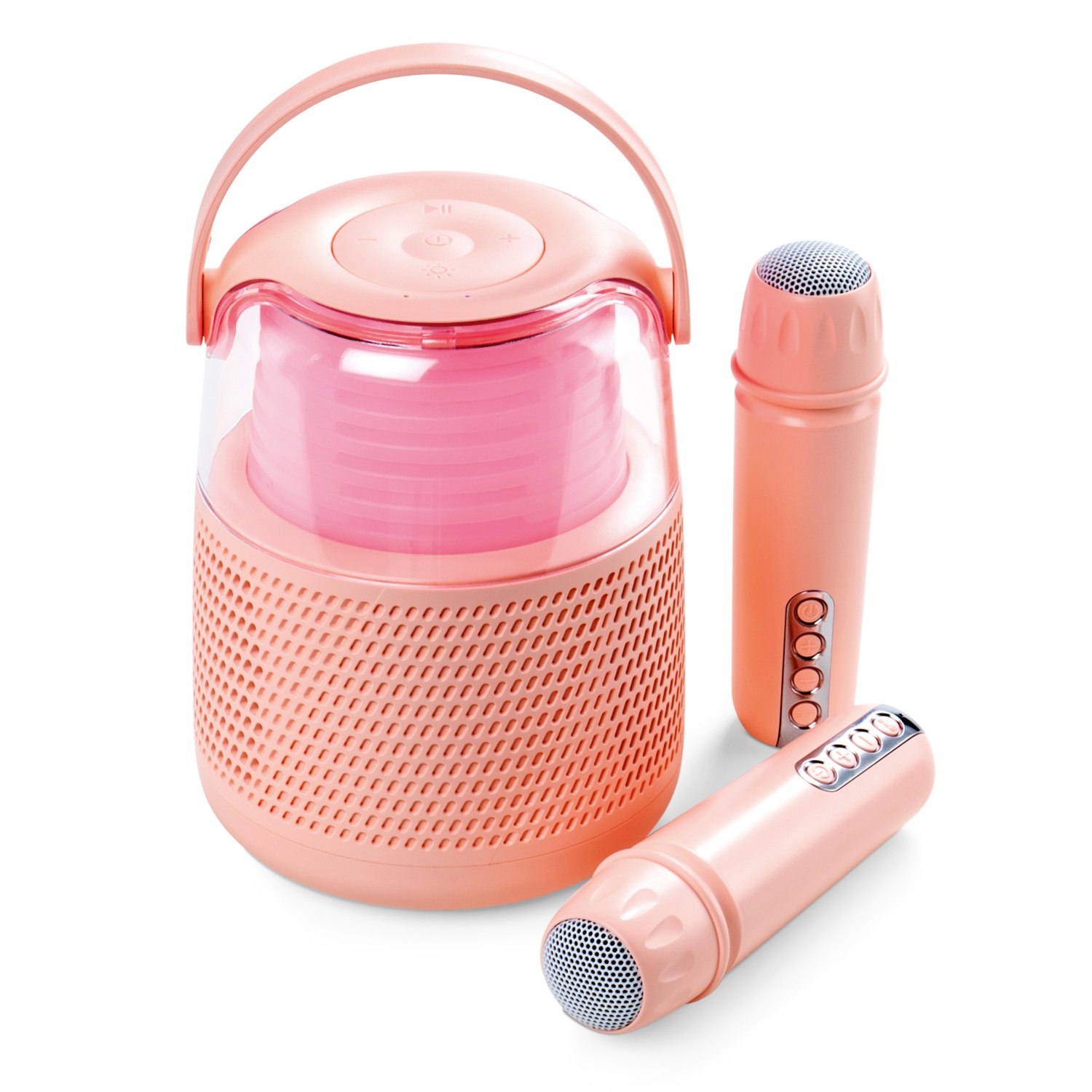 MAGINON Kinder Karaoke Lautsprecher rosé