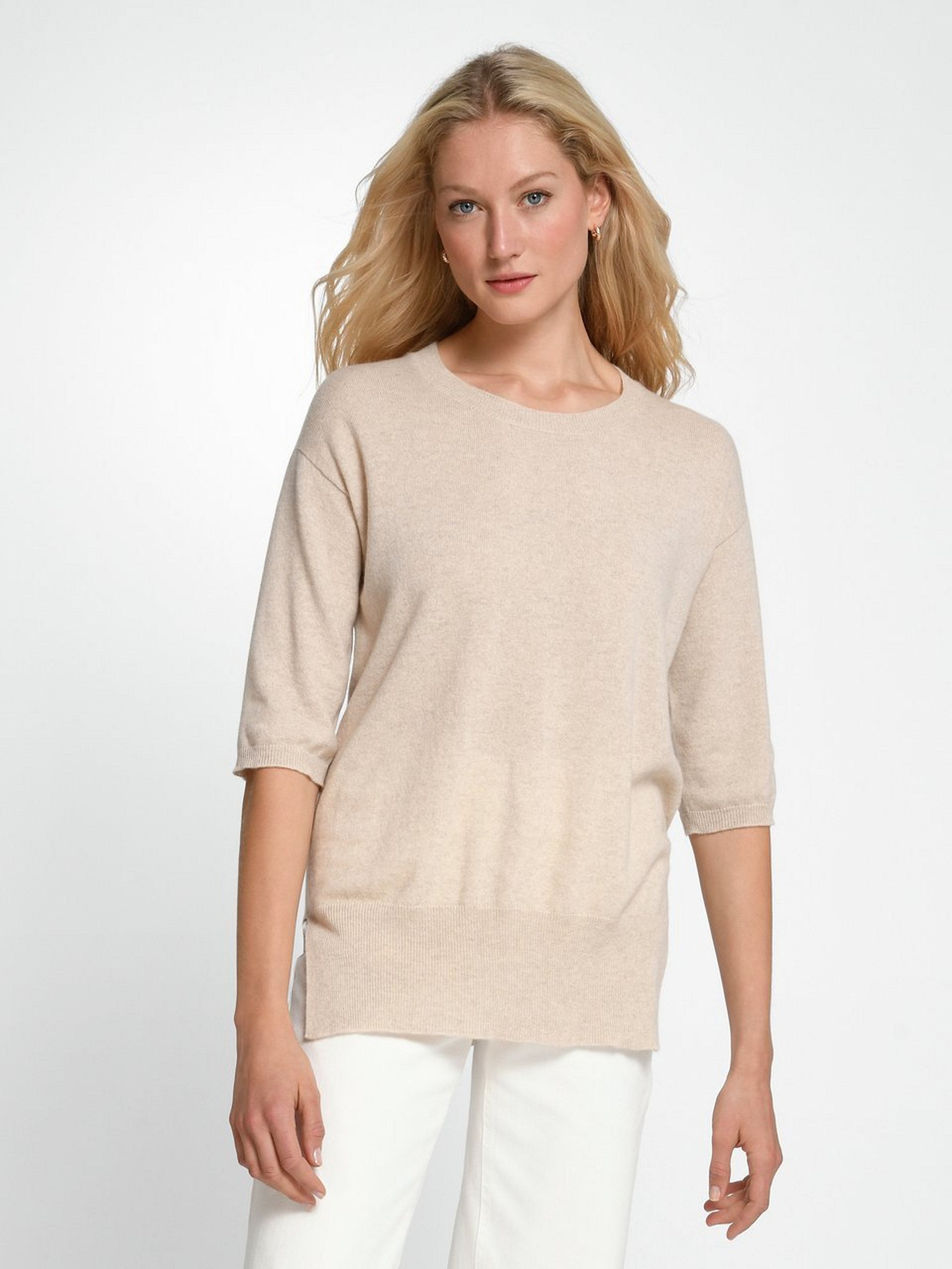 Rundhals-Pullover aus 100% Kaschmir