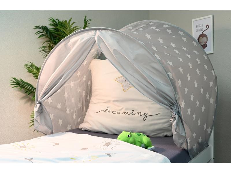 Knorrtoys Betthimmel Grey white stars Bettzelt für Kinder