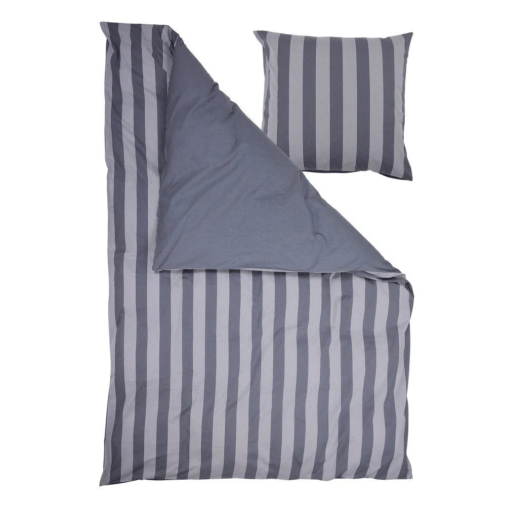 Bahne Interior  Pure Stripe sengetøj - Dark Grey