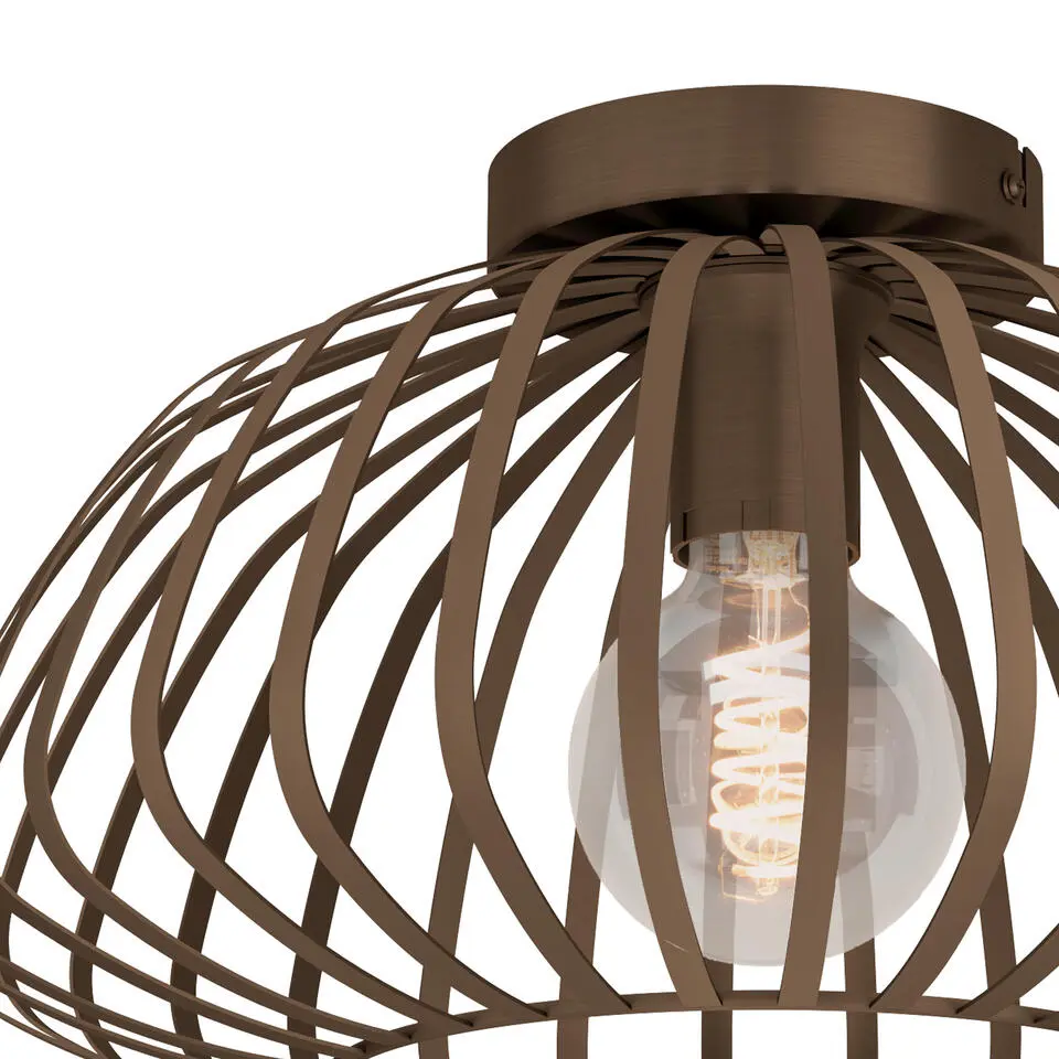 EGLO Espinal Plafondlamp - E27 - Ø 38.5 cm - Brons - Staal