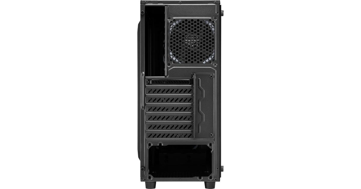 SharkoonTG4M RGB midi tower behuizing  (Zwart | 2x USB-A | RGB | Tempered Glass)