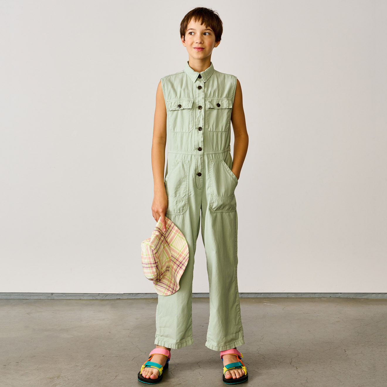 Bellerose Combinaison Parole en Coton mélangé sans manches vert pastel