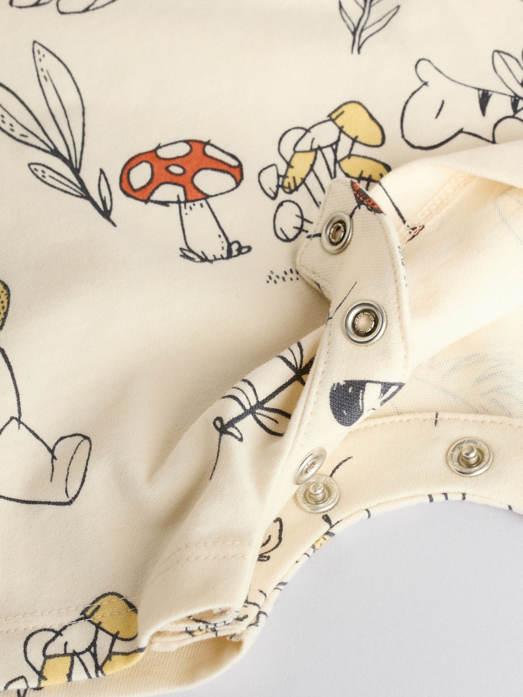 Geel/wit - 2 Pack Printed Winnie The Pooh Baby Rompers