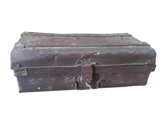 Valise en métal marron 61x34x20h
