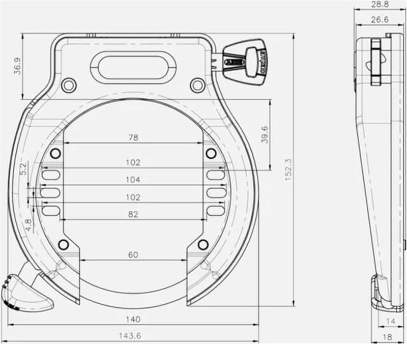 ABUS Amparo Ringslot - Veiligheid - Duurzaam - ART-gecertificeerd