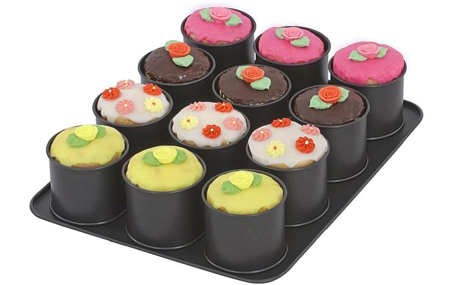 Cupcake Backform 12 MuldenMini-Törtchen-Backblech