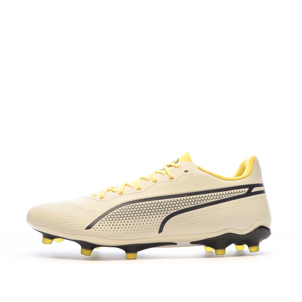 Puma Chaussures de Football Ecru Homme Puma King Pro
