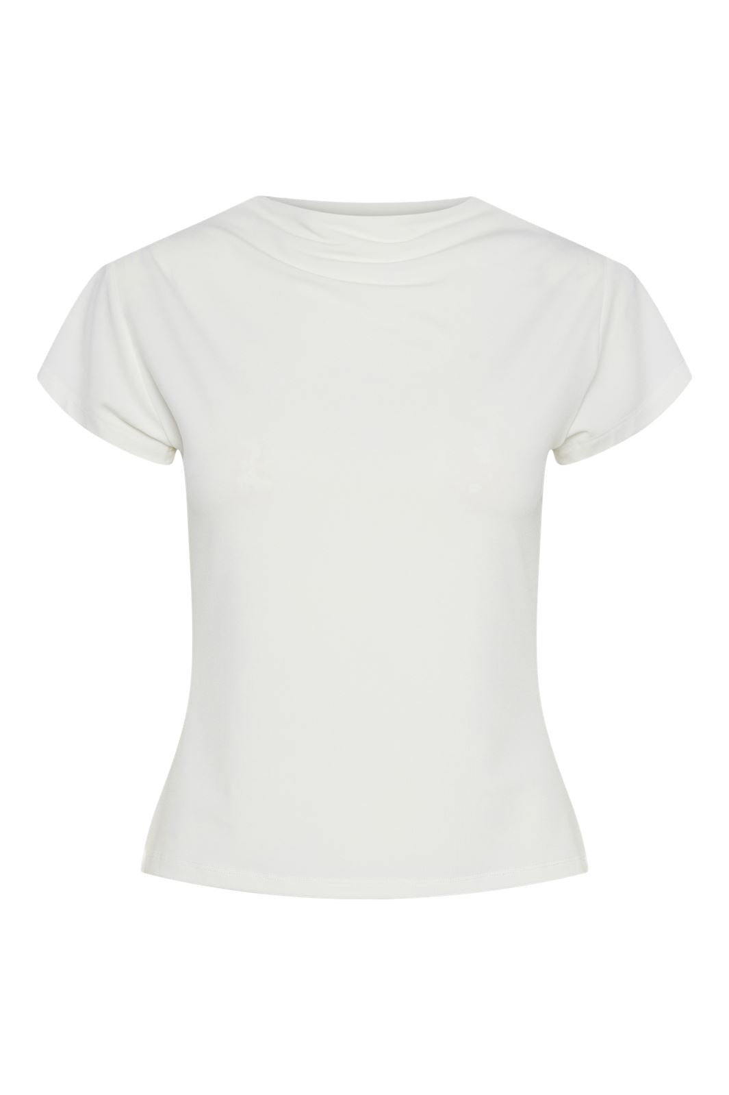 Pieces Pcmadison Ss Mock Neck Tee 17154804 4652465 cloud dancer