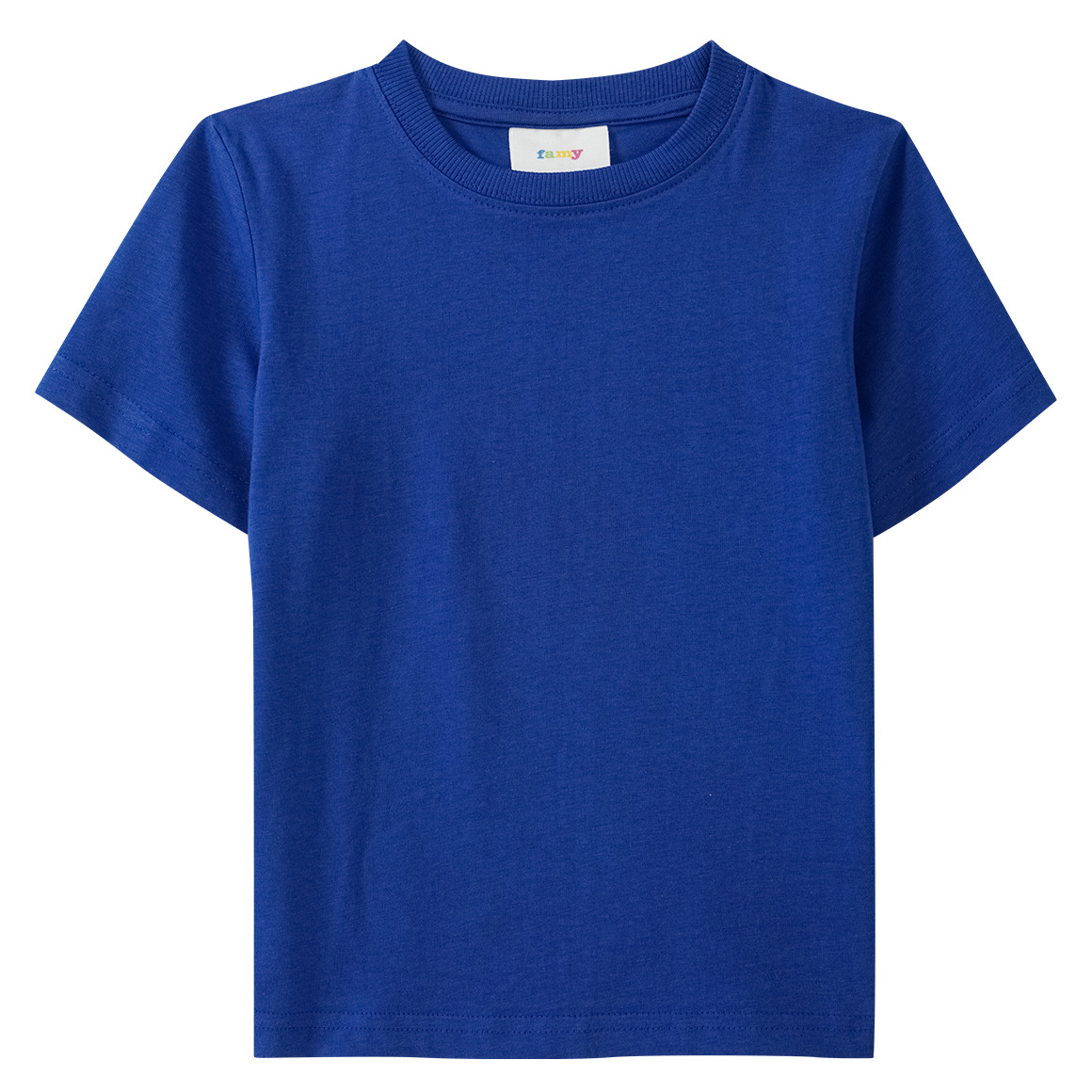 Famy 3 Jungen T-Shirts in verschiedenen Dessins orange / dunkelblau / königsblau