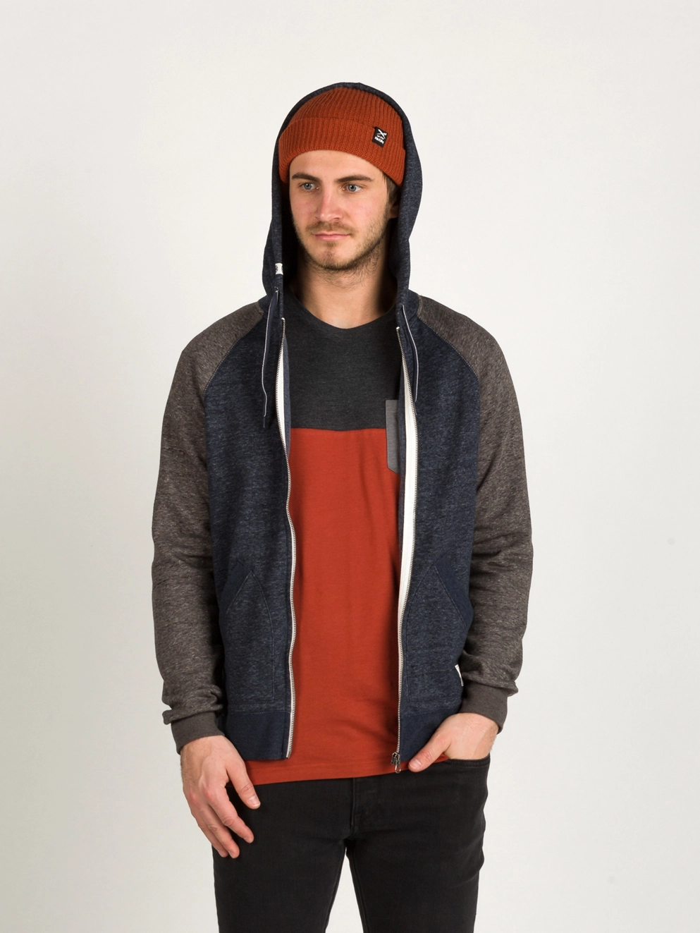 Iriedaily Block Pocket 2 T-Shirt brick