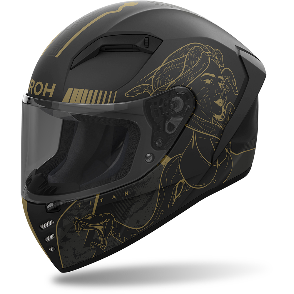 Airoh - Casque Connor Titan Noir / Or / Mat