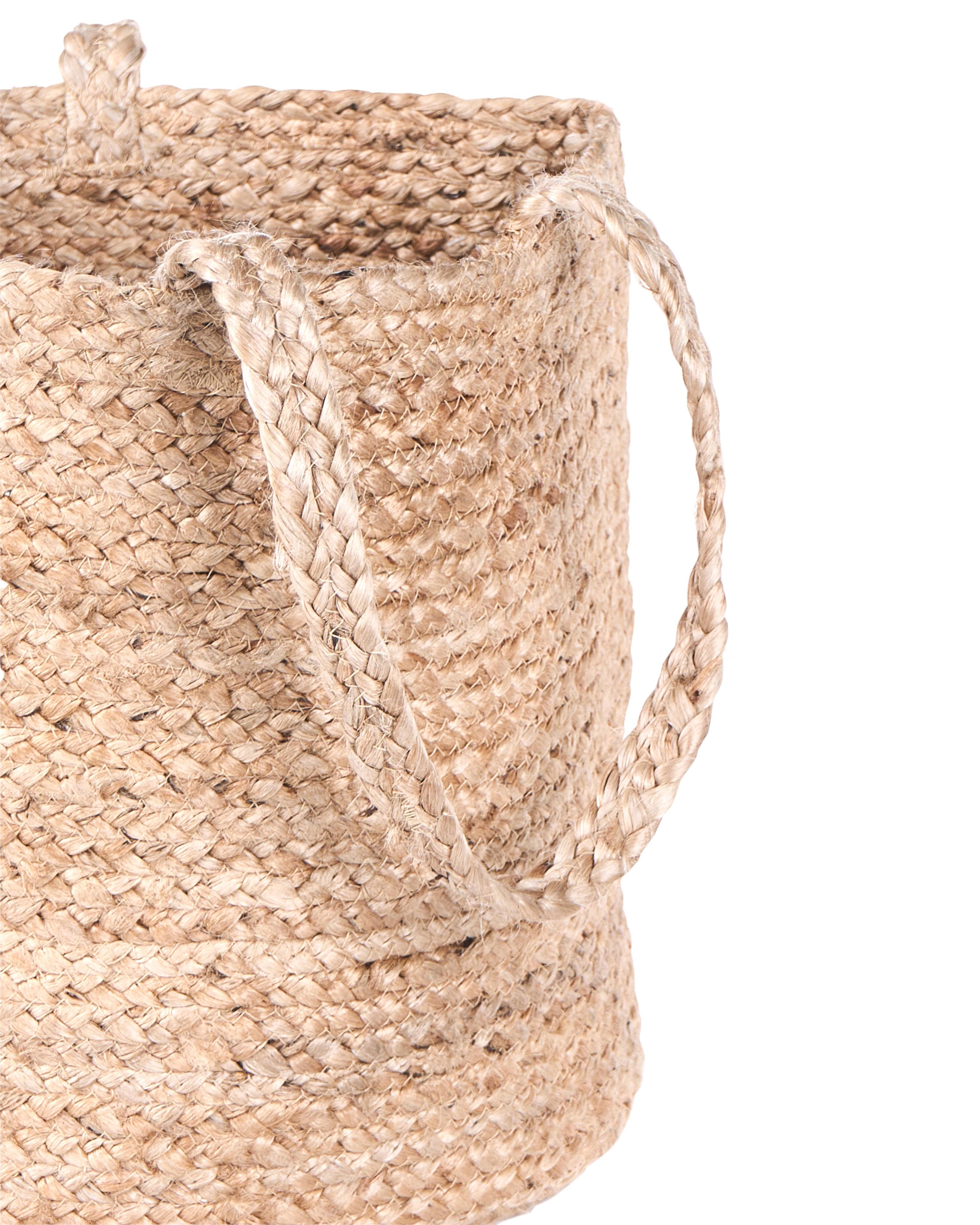 Set van 2 manden KAELLA Jute Zandbeige