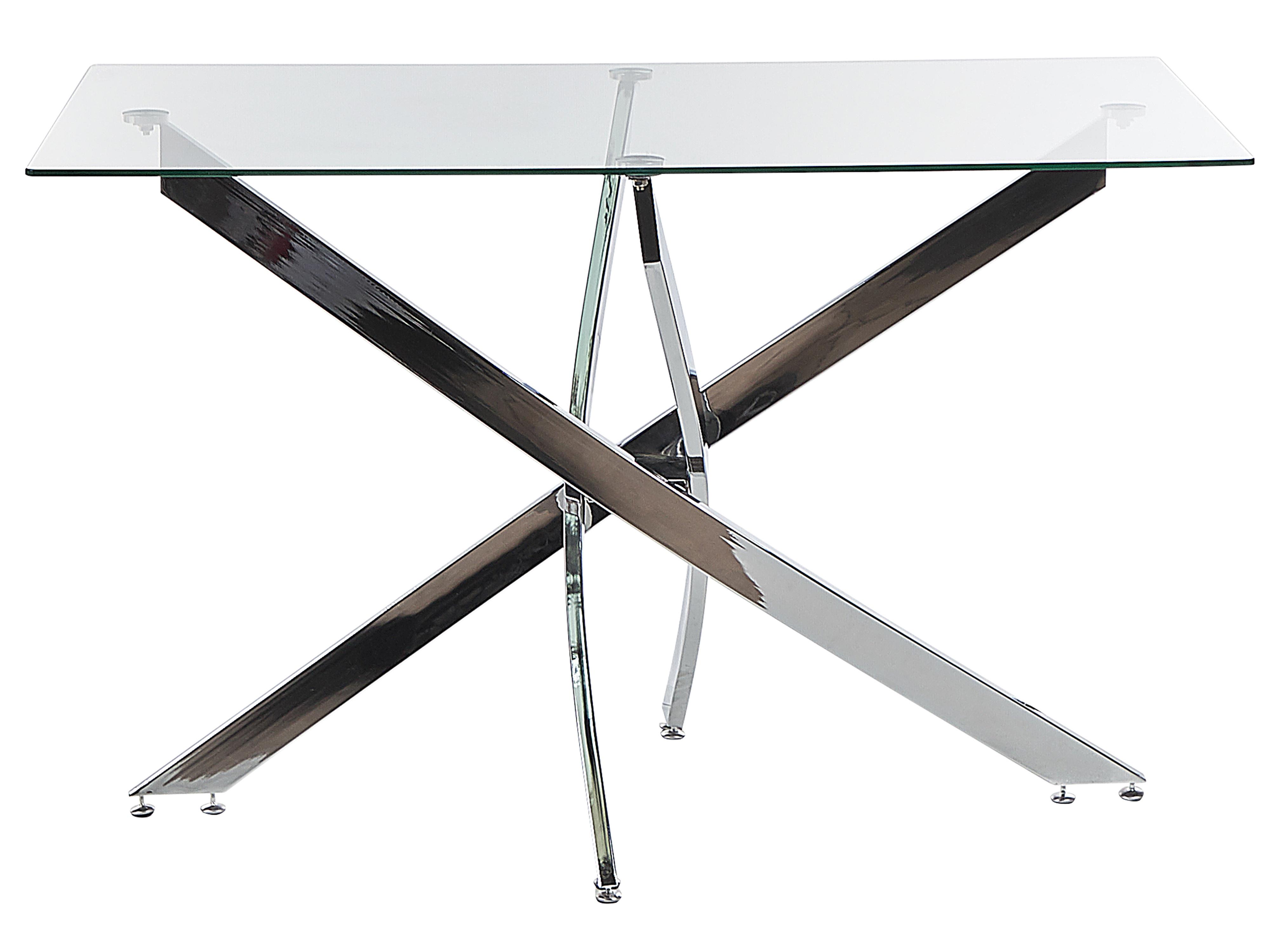 Eettafel MARAMO Zilver 70 cm Veiligheidsglas 120 cm
