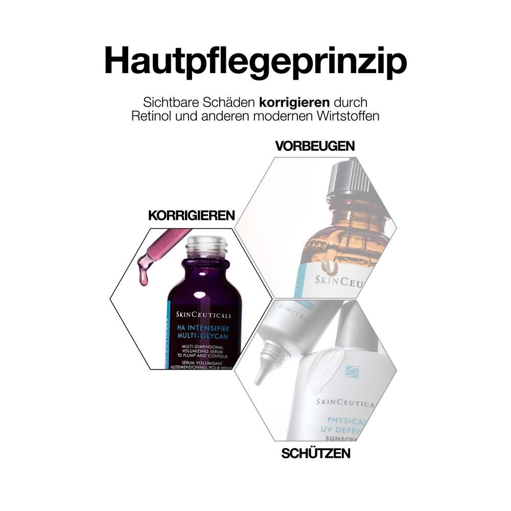 SkinCeuticals HA Intensifier Multi-Glycan: Multidimensionales Volumen-Serum mit Hyaluronsäure strafft die Haut und glättet sichtbar Falten bis zu 24%