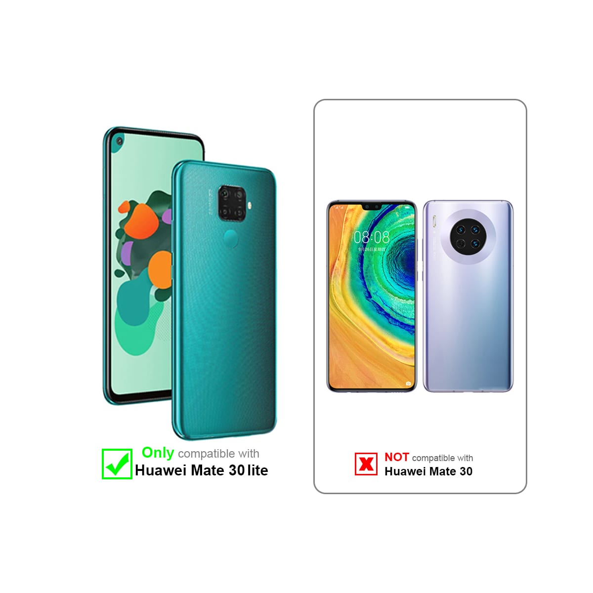 Huawei MATE 30 LITE 3x Skjermbeskytter Skärmskydd