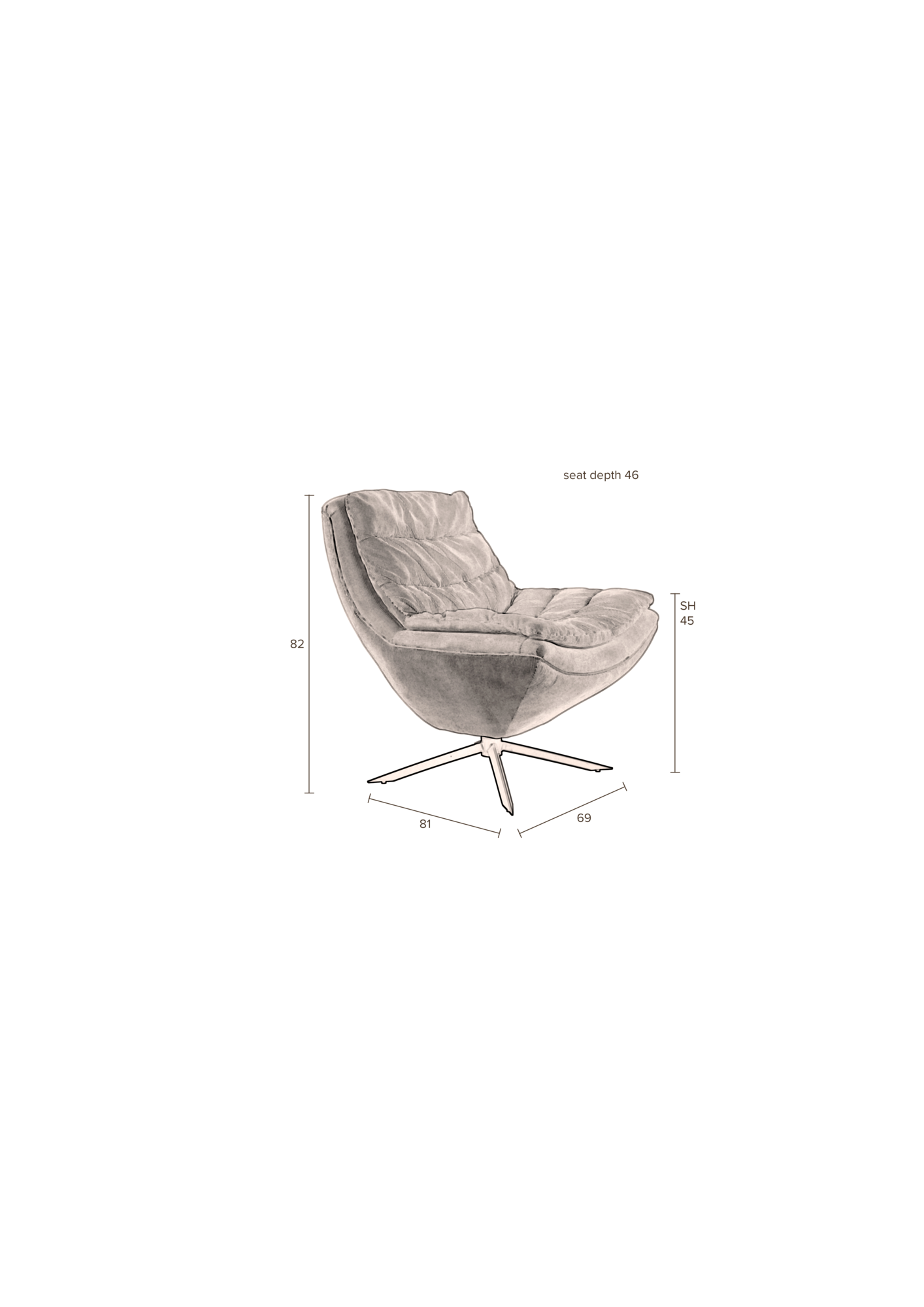 Fauteuil Vince groen