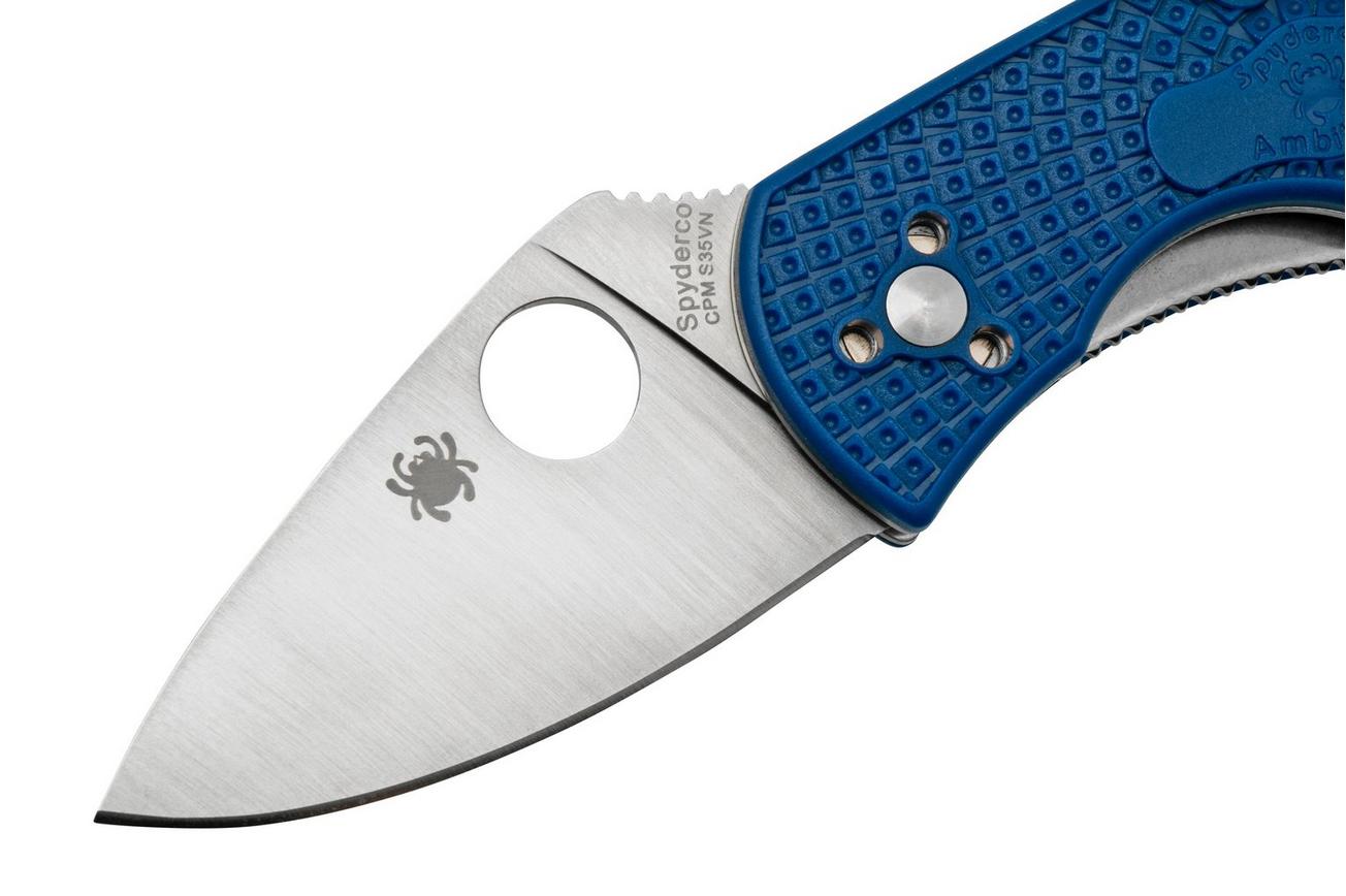 Spyderco Ambitious Lightweight C148PBL, CPM S35VN, blauw, zakmes