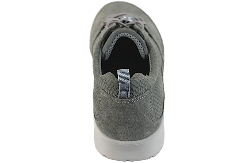 NEW FEET SKO I GRÅ/GRØN PRÆGET NUBUCK