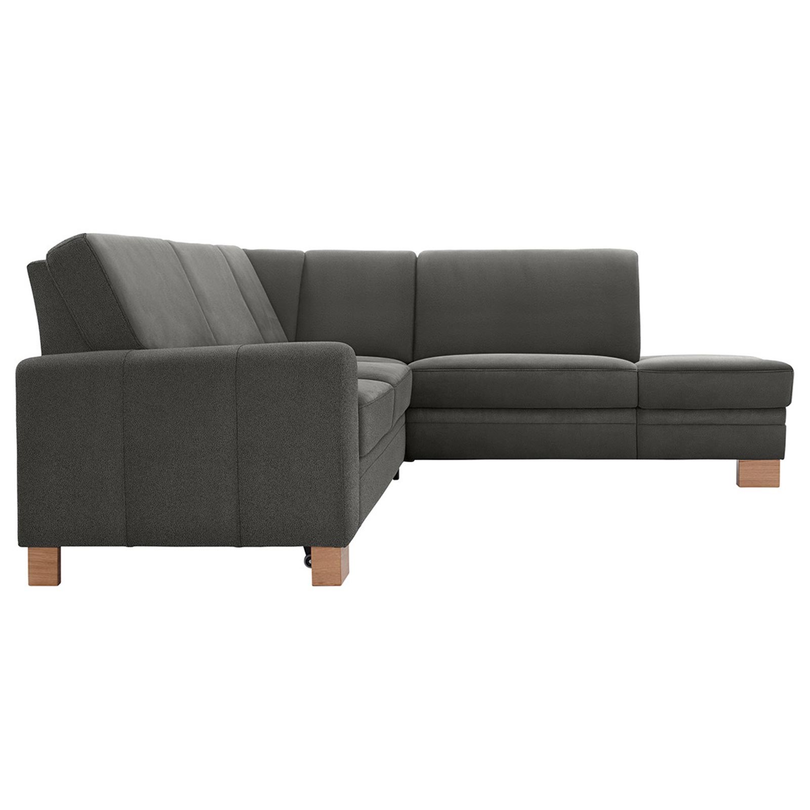 polsterpower Ecksofa - Holiday steel - Basismodell - Ottomane rechts