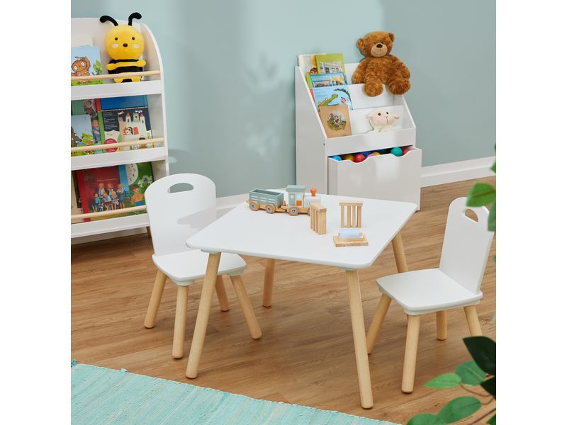 relaxdays Kindersitzgruppe MDF / Kiefern, 3-teilig Sitzgarnitur für das Kinderzimmer