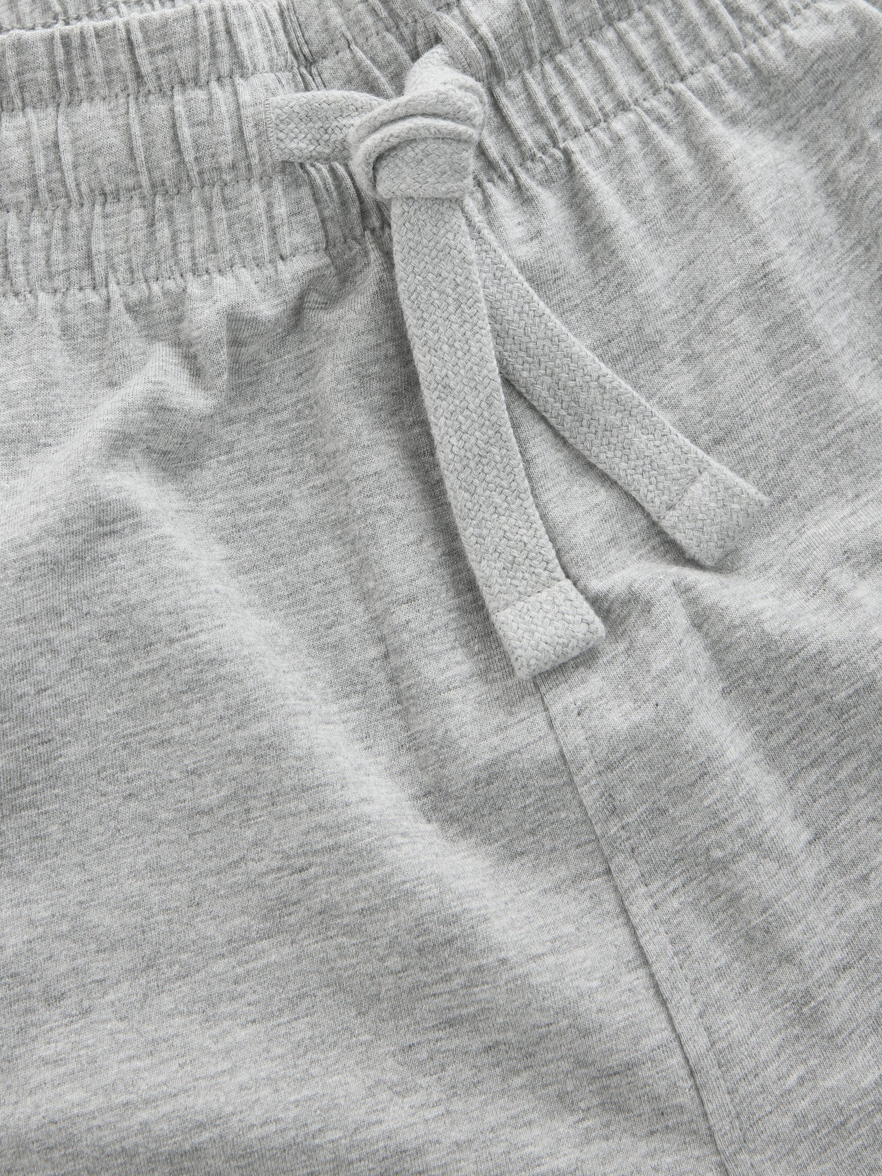 Lila/grijs gemêleerd - Jersey pyjama met korte mouwen
