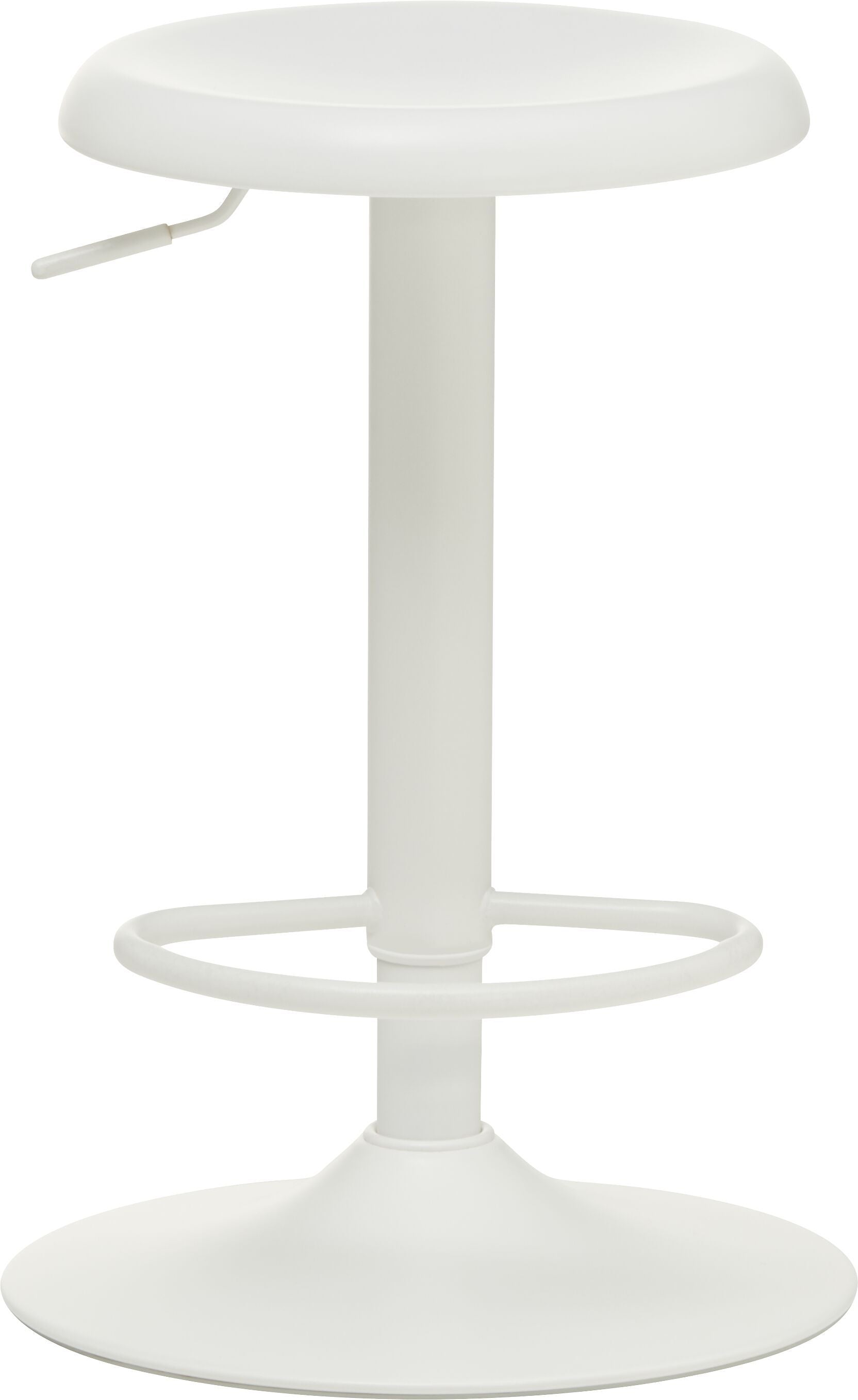 DONATO Barhocker - Weiss / B: 40.0 cm x T: 40.0 cm x H: 80.0 cm