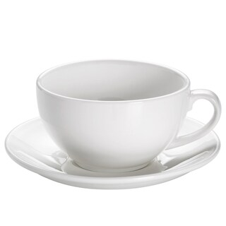 MAXWELL & WILLIAMS Cappuccinotassen Set BASICS 8-teilig weiß