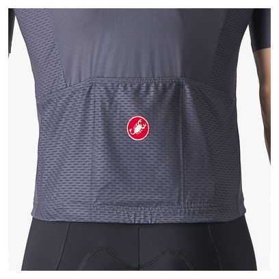 Maillot Manches Courtes Castelli Tradizione Bleu/Gris