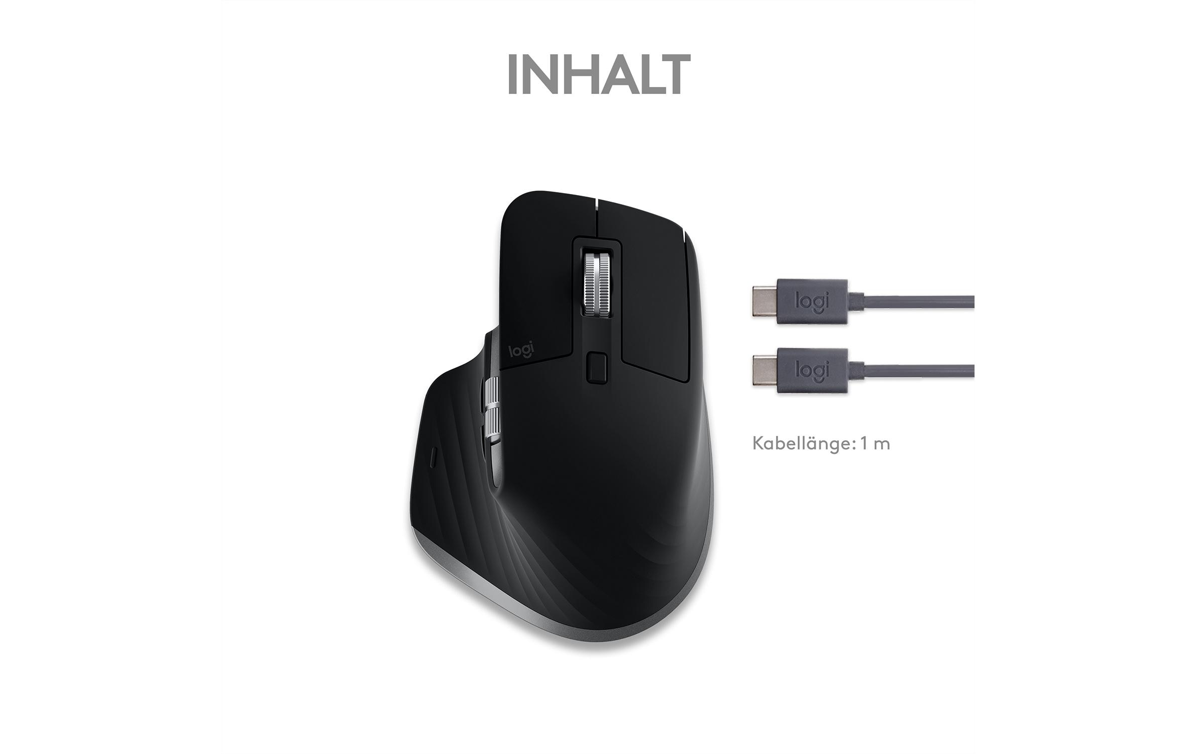 Maus MX Master 3S for Mac space greyFür Mac optimierte Präzisionsmaus mit «Logitech Flow»-Technologie