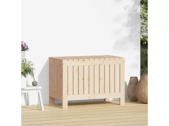 Boîte de rangement de jardin 76x42,5x54 cm Bois massif de pin